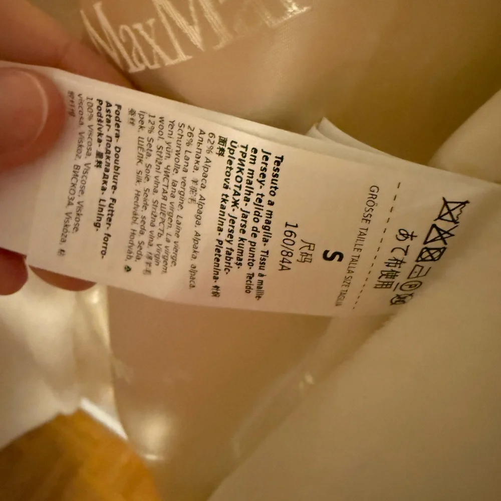 Max Mara Teddy Bear Icon Coat White- Size S - Picture 10 of 11